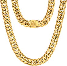 Goldkette Cuban Link Chain Herren 14mm 55.9cm Golden