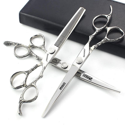 7-Zoll Profi Haarschneider Set – Scharfe Edelstahl Schere
