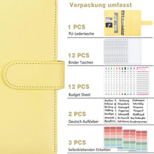 A6 Binder Budget Planner Deutsch: Geld Organizer mit Binder