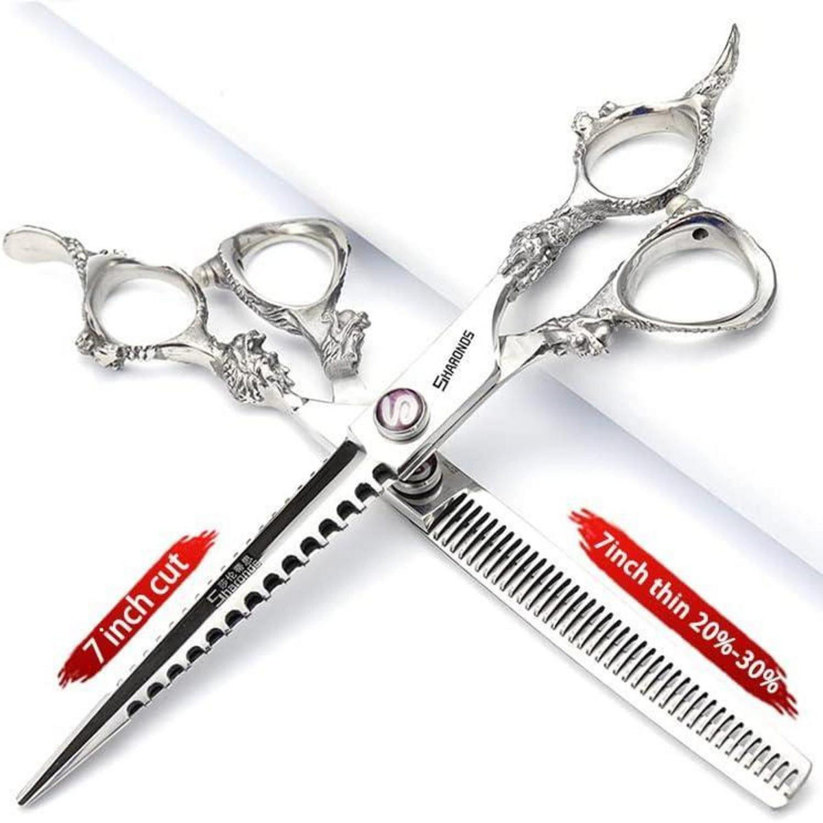 7 Zoll Friseurschere 440C Stahl – Scharfe Haarschere für Profis