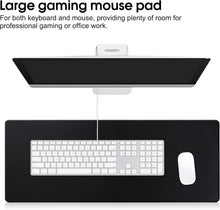 Großes Wasserdichtes Gaming Mauspad XXL 60x30 cm Schwarz