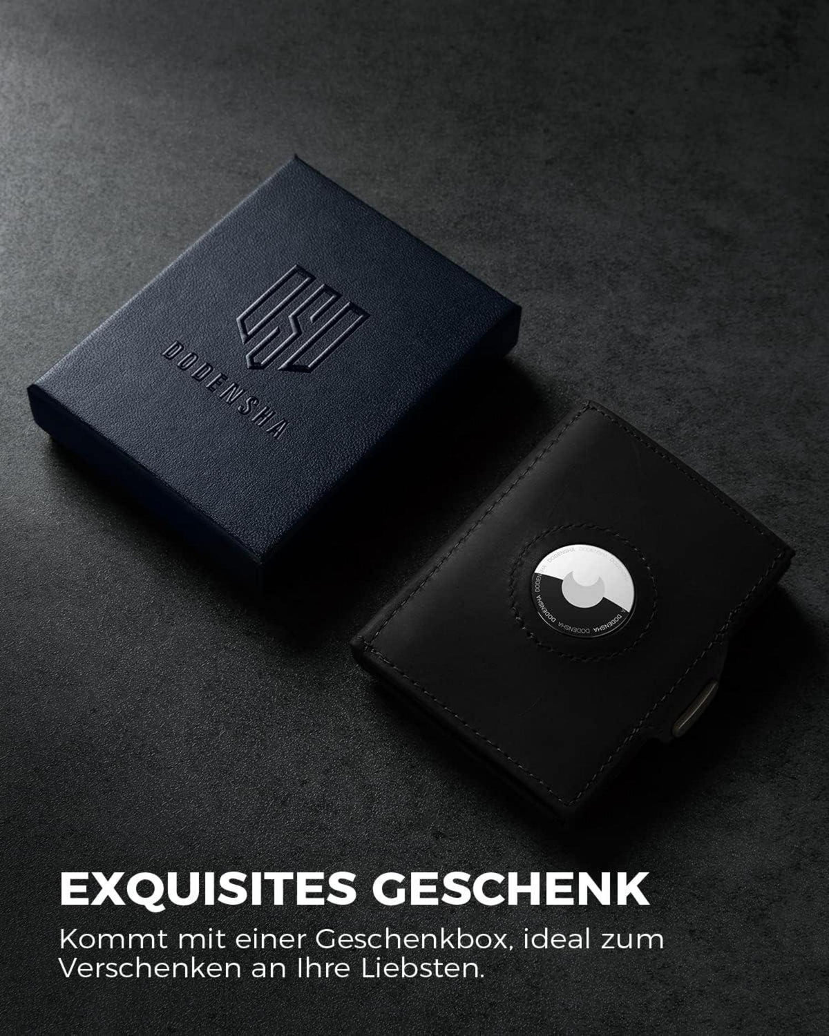 Mini Geldbörse mit Münzfach RFID-Schutz Portmonee Herren Slim Wallet