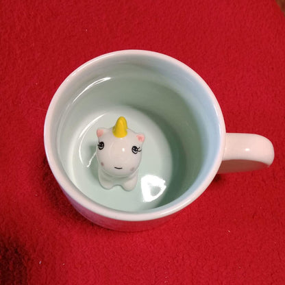 3D Einhorn Tasse aus Keramik, Handgefertigtes Weihnachtsgeschenk