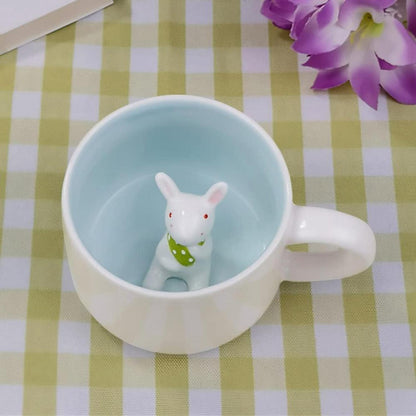 3D Hase Tasse Keramik | Einzigartige Kaninchen Geschenkidee