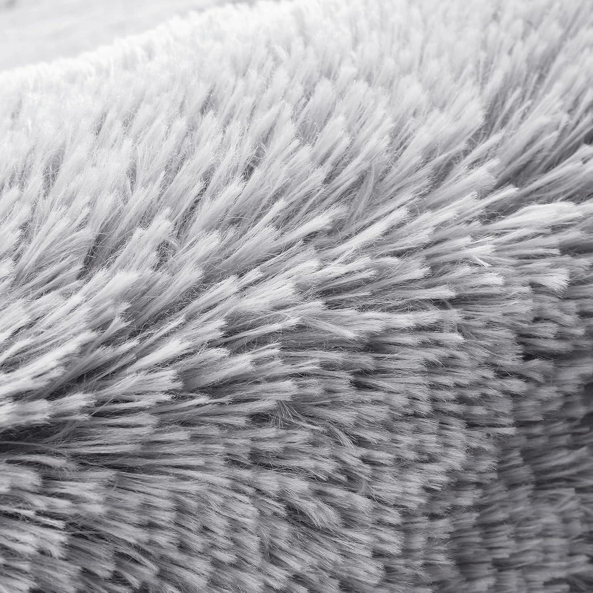Weicher Hochflor Shaggy Teppich 80x150 cm Grau