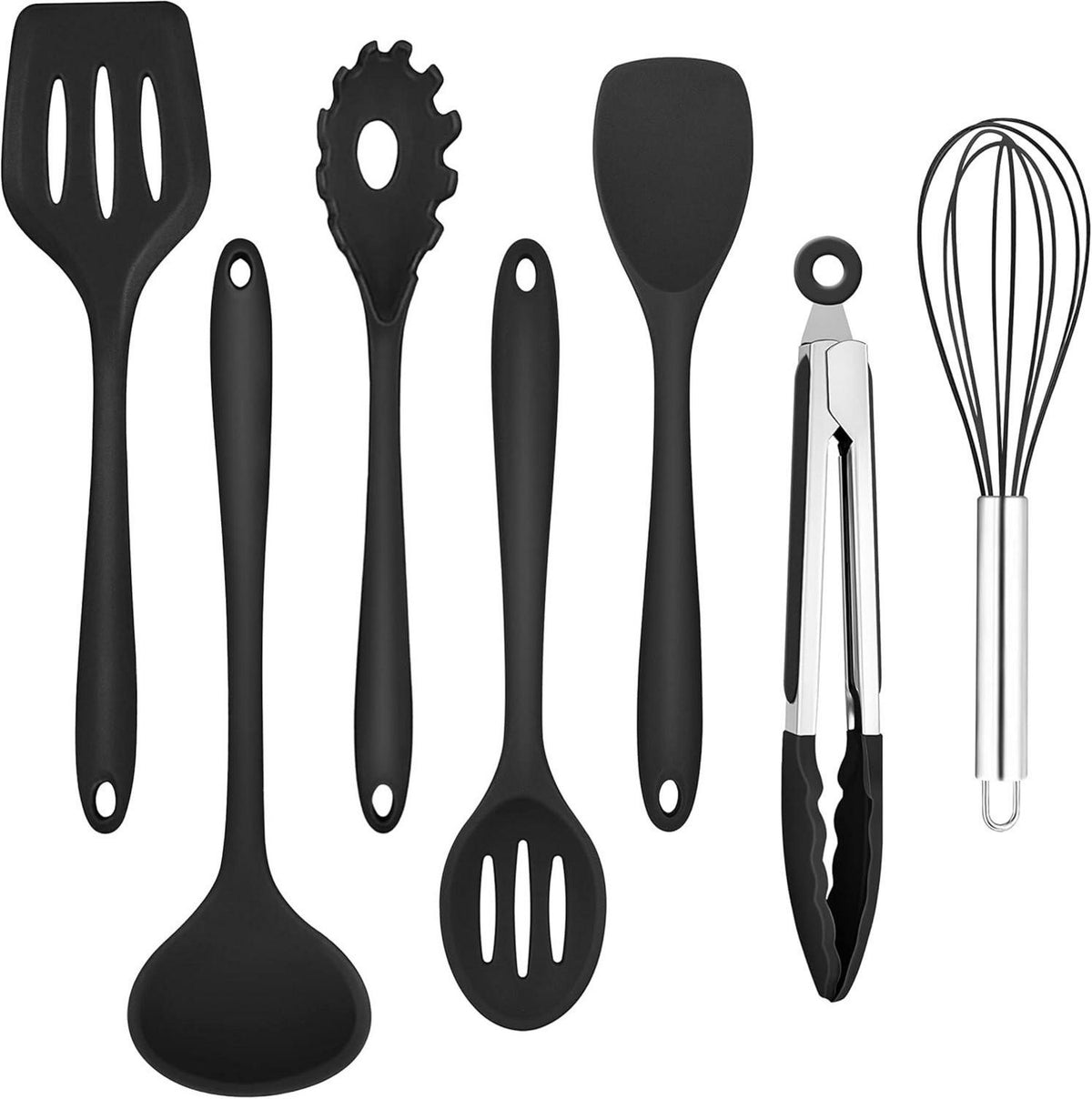 Silikon Küchenhelfer Set 7-teilig Antihaft Hitzebeständig
