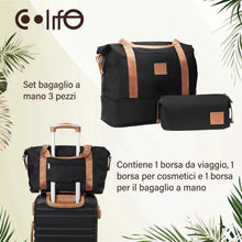 COOLIFE Großer Koffer-Set 3tlg ABS Hartschalen Trolley 4