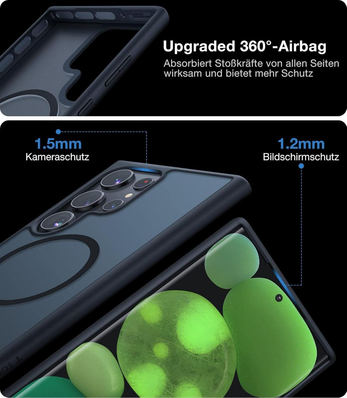 Samsung Galaxy S23 Ultra Hülle 5G Stoßfest Schutzhülle Super Magnetkraft
