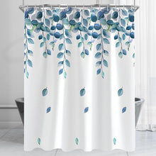 Duschvorhang Grün Blätter Pflanze Saum Antischimmel Textil 180x180cm