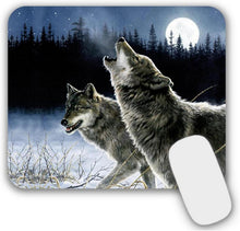 Mauspad mit Wolf Motiv 24x20cm, rutschfest & abwaschbar