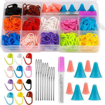 Maschenmarker Strickzubehör 180 Stk Kunststoff Häkelclips Bulk mit