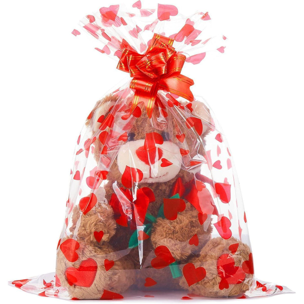 Teddybär Kuscheltier 27cm – Weiches Plüschtier mit Rosen