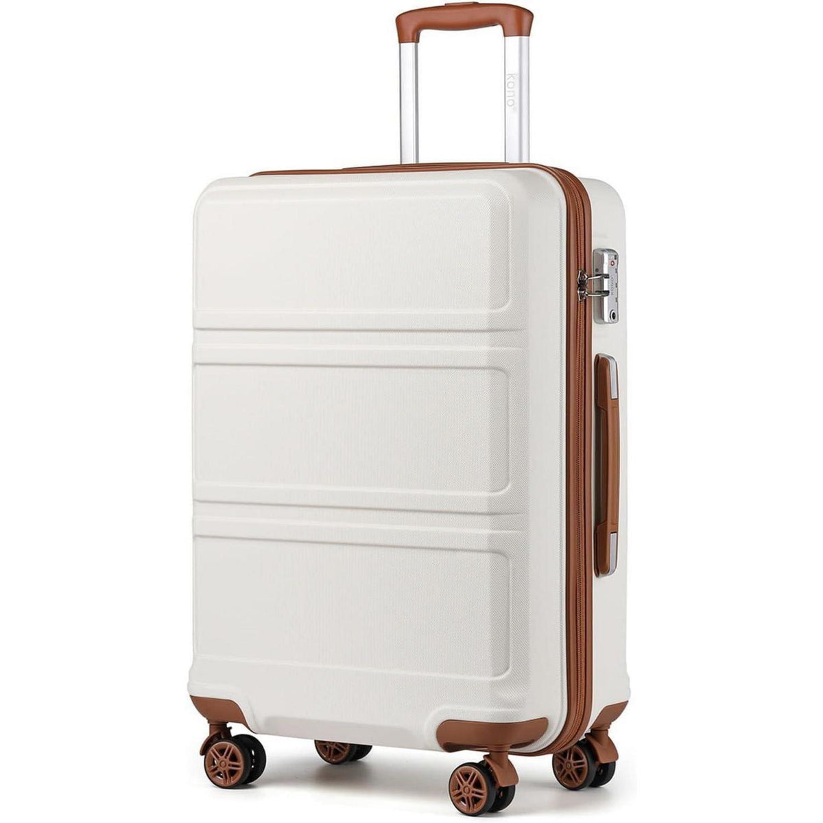 Hartschalenkoffer L (65cm) Cremeweiß mit TSA Schloss