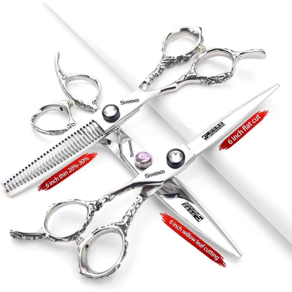 6-Zoll Linkshänder Friseurschere Set | Professionelle Haarschneidescheren