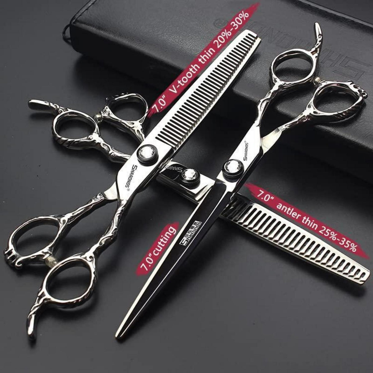 6 Zoll Japanische Friseurschere Silberne Schlange