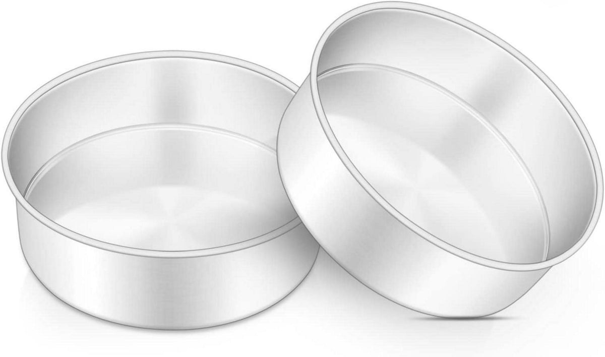 Onader 2er Set Edelstahl Runde Kuchenbackformen 16cm