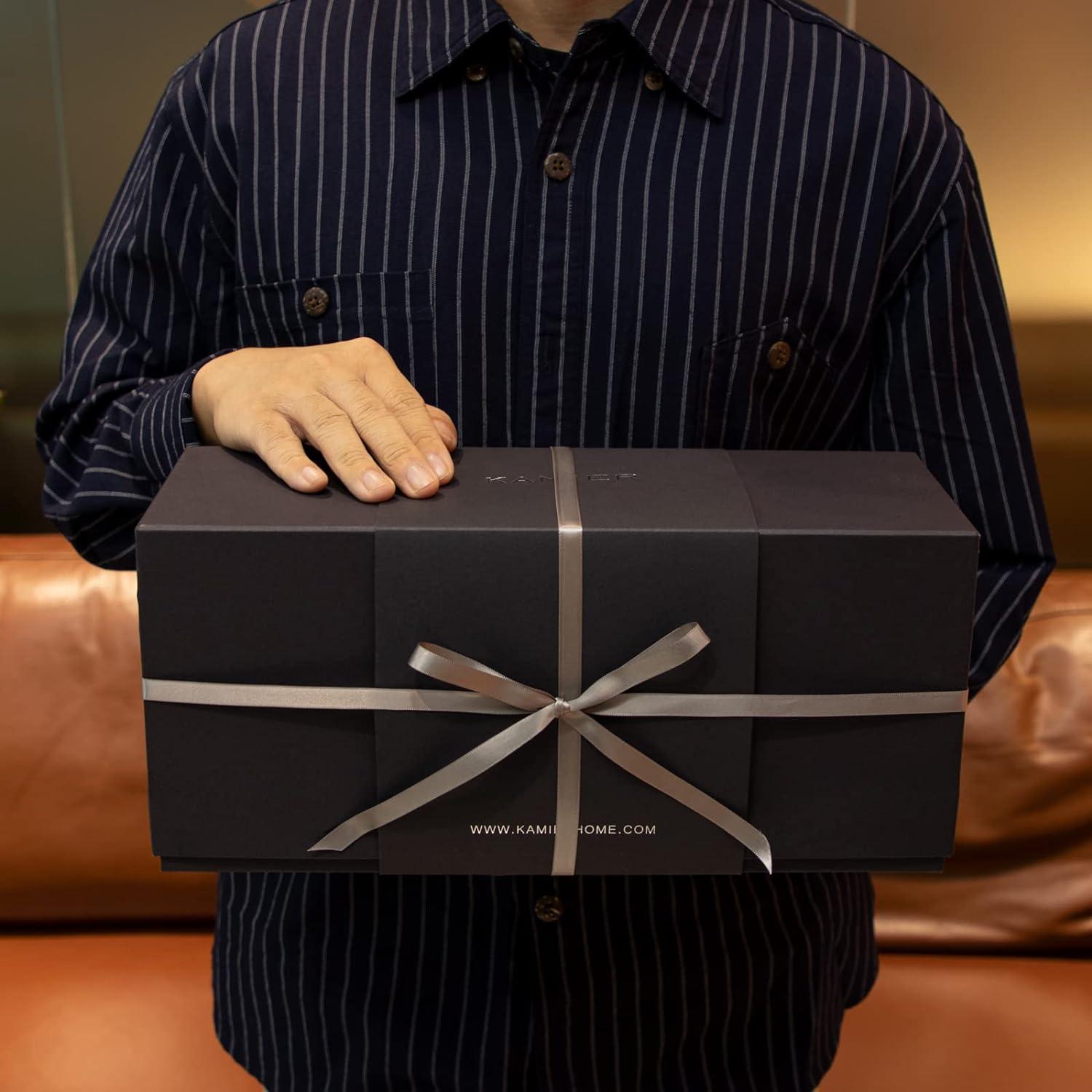 Uhrenbox Herren Echtholz 6 Fächer Uhrenkoffer Geschenk Walnuss