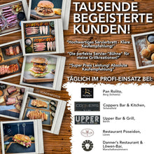 LIKAYA® Servierbrett XXL 'Santiago' 2er Set Akazienholz