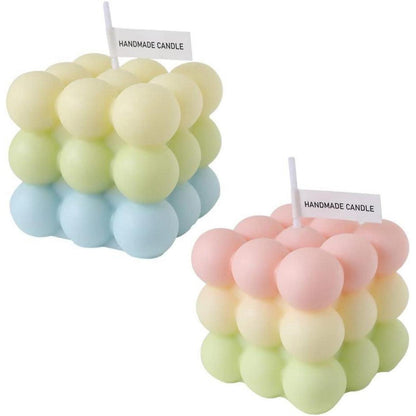 2er Set Duftkerzen aus Sojawachs, Ombre Bubble Kerzen