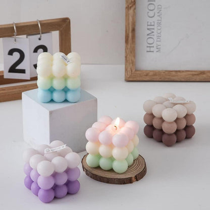 2er Set Duftkerzen aus Sojawachs, Ombre Bubble Kerzen