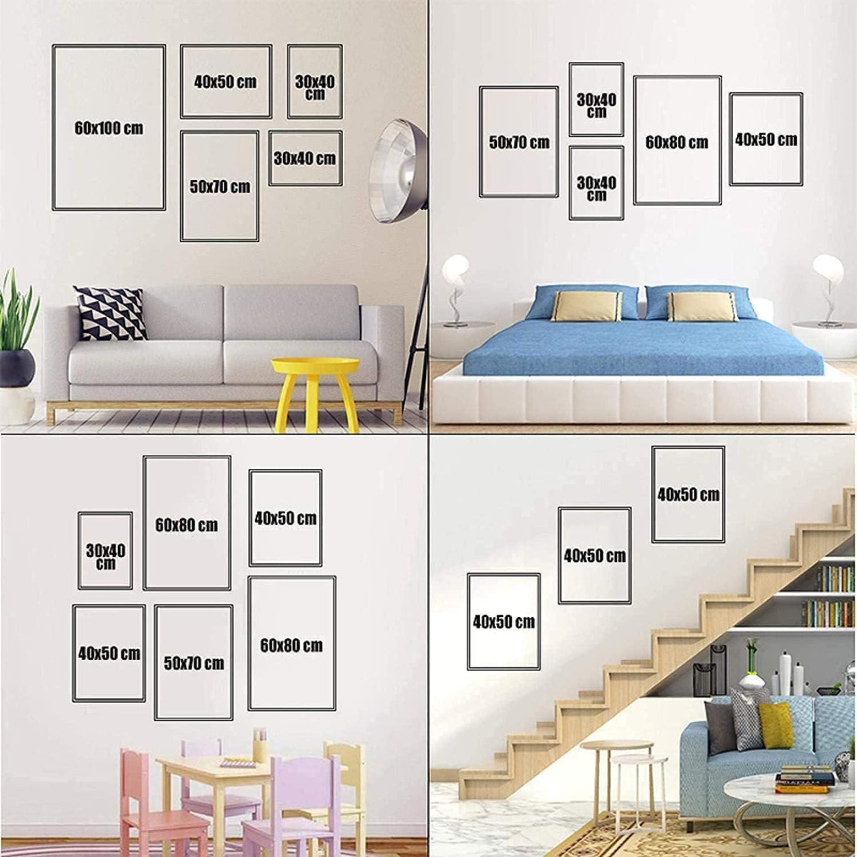 Badezimmer Bilder Schwarz Weiß Vintage Leinwand Poster Set 2-teilig