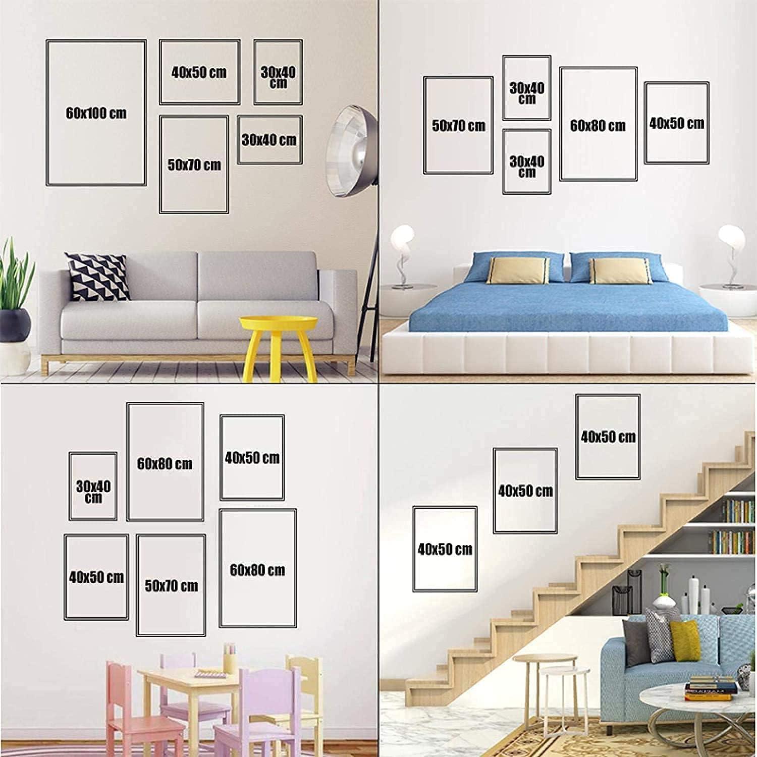 Islamische Arabische Kalligraphie Allah Zitate Leinwand Poster 3 Stück 40x60cm