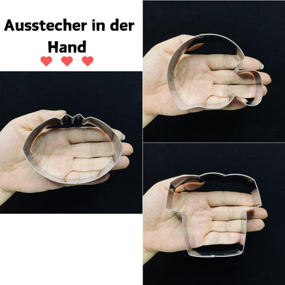 American Football Ausstechformen Set - 3-teilig - Fußball Helm Trikot Plätzchen
