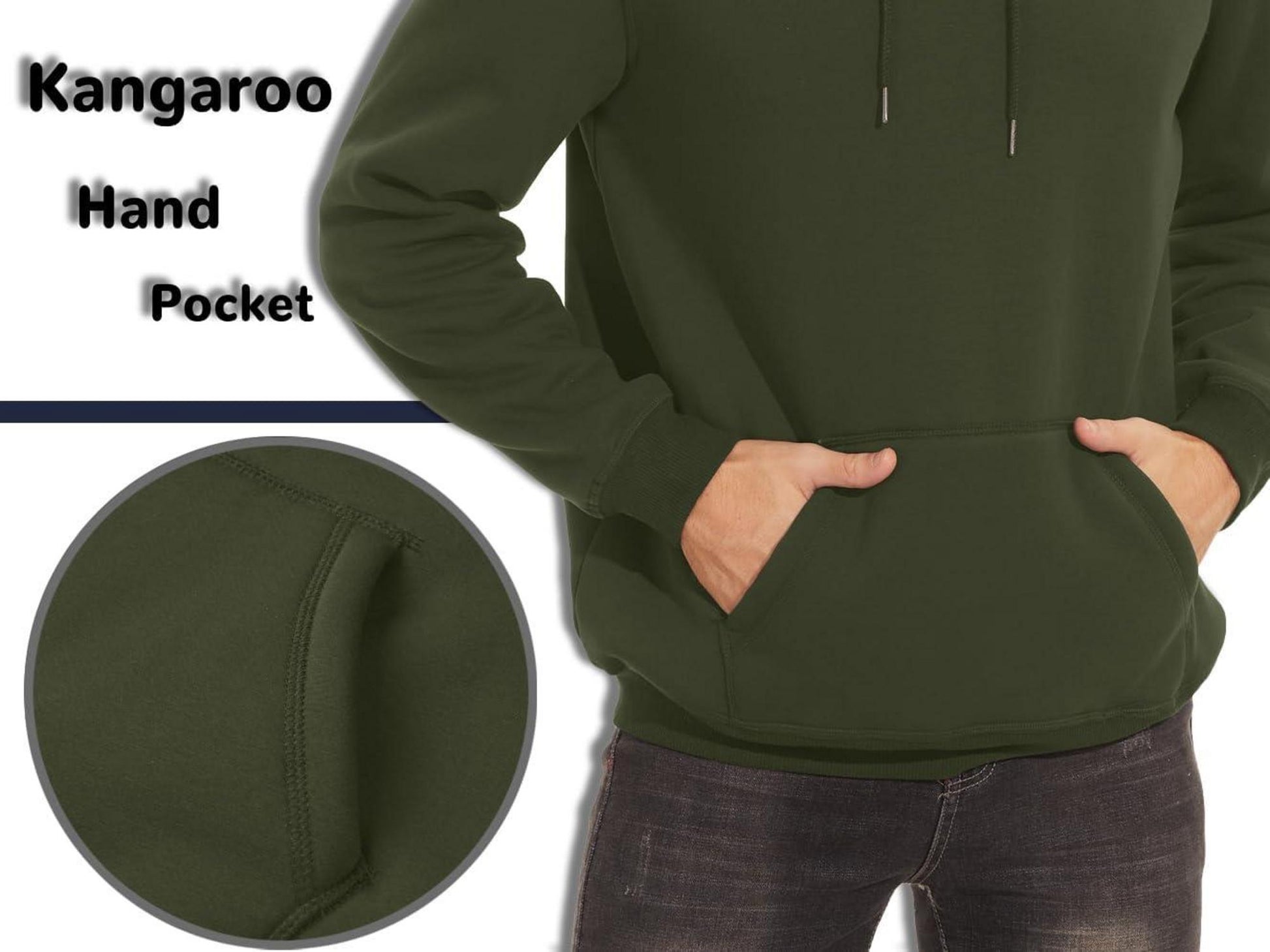 Herren Kapuzenpullover Sherpa gefüttert Winddicht warm Sweatshirt S