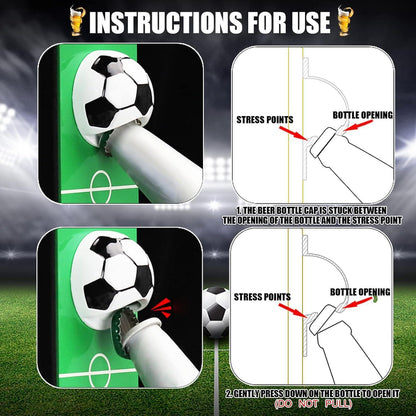 Magnetischer Flaschenöffner Wand Fußball Auffangbehälter