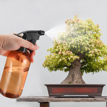 Sprühflaschen 3er Set 500ml Leer Kunststoff Zerstäuber für Pflanzen Haare