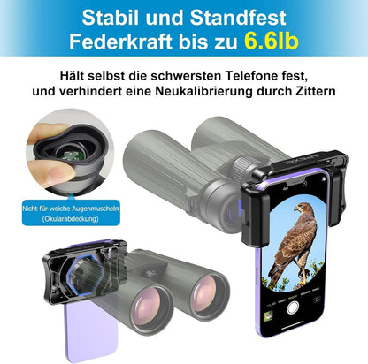 APEXEL Universal Spektiv Handy Adapter für Alle Smartphones