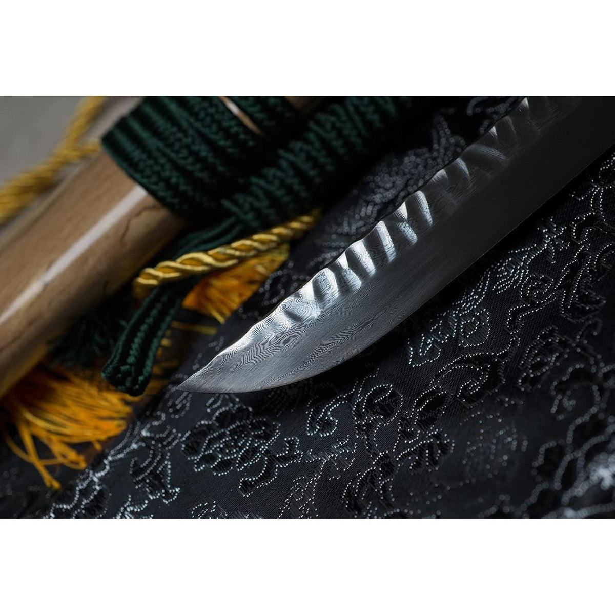 Japanisches Samurai-Schwert 40 Zoll handgeschmiedet Full Tang Damaststahl