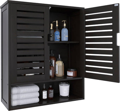 Badezimmerschrank Bambus Wandmontage über Toilette Lagerung SMIBUY
