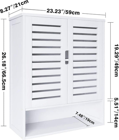 Bambus Badezimmerschrank Wandmontage Toiletten Lagerung Organizer