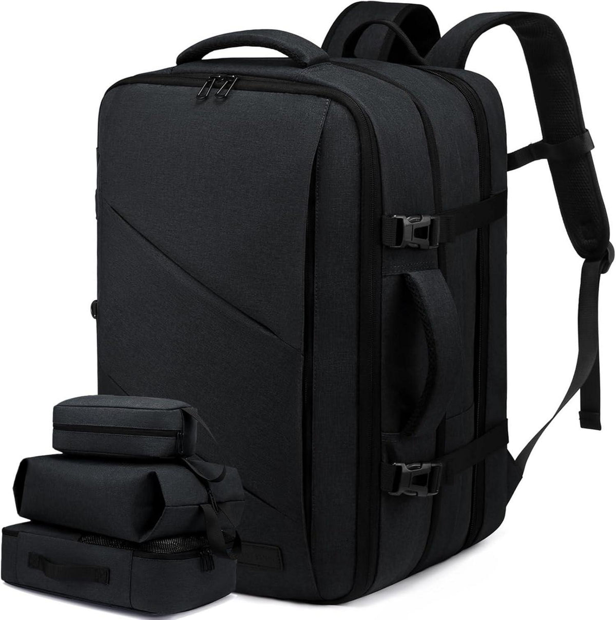 Handgepäck Rucksack Business Herren Laptop 15,6 Zoll Schwarz