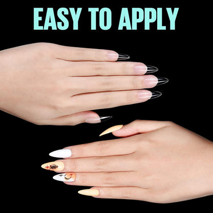 Almond Medium Gel Nageltips - 240 Stück, 12 Größen
