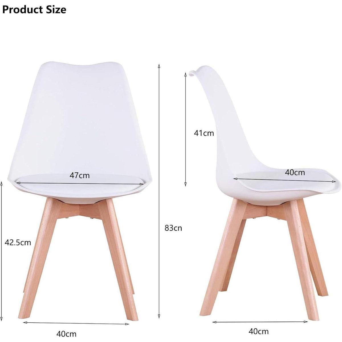 Esszimmerstühle 4er Set Weiß | Skandinavisches Design & Komfort