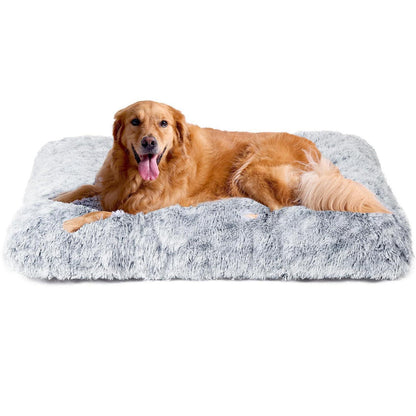 Flauschiges Hundebett XL Grau – Waschbar & Rutschfest