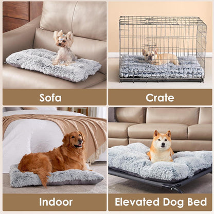 Flauschiges Hundebett XL Grau – Waschbar & Rutschfest