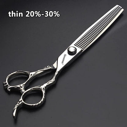 Professionelle Friseurschere 19cm - 4er Set für präzises Haareschneiden