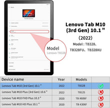 EasyAcc Lenovo Tab M10 3rd Gen 10.1 TB328 2022 Hülle
