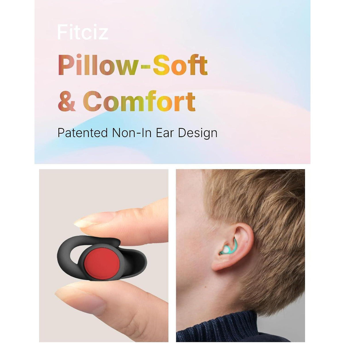 Ohrstöpsel Konzertschutz – 26dB, Weich & Bequem, Grau