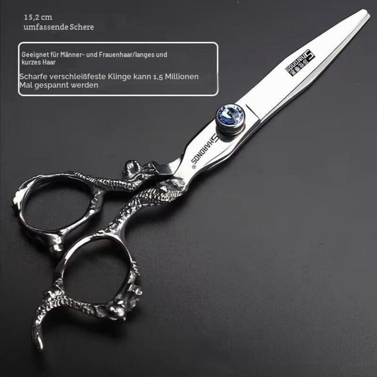 Professionelle Haarschere Set Edelstahl 6/7 Zoll mit Ausdünnung