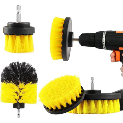 Bohrmaschinen Bürstenaufsatz Set 4tlg. für Auto, Bad & Küche