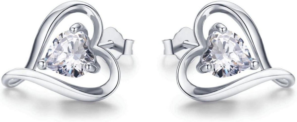 Ohrstecker Set Damen Rosegold Silber Gold Valentinstag Weihnachten