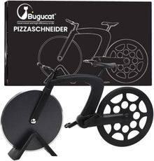 Fahrrad Pizzaschneider aus Edelstahl Antihaft Pizza Cutter Schwarz