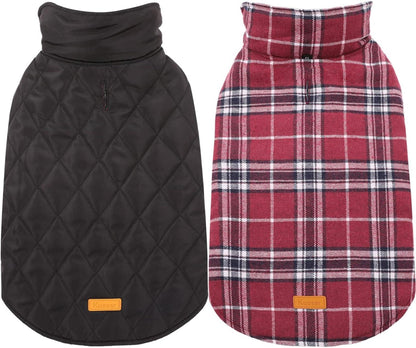 Hundemantel Winter Fleece Wasserdicht Warm 2XL Rot