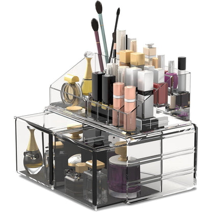 Kosmetik Organizer 2 Lagen Transparent für Bad & Schlafzimmer
