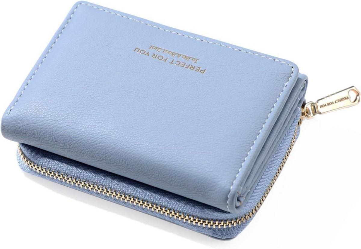 Kleines Damen Portemonnaie mit Großem Münzfach° Elegante Geldbörse