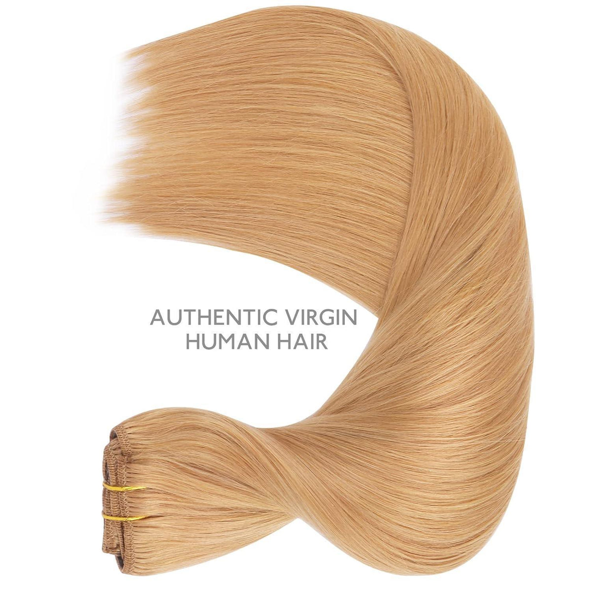 Clip-in Echthaarverlängerungen 40cm Erdbeerblond Remy 7tlg. 120g